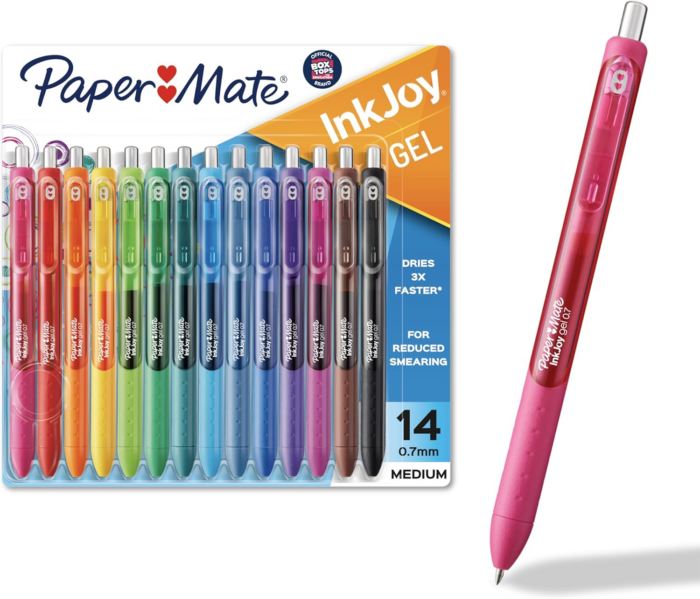 Inkjoy Gel Pens, Medium Point, Assorted Colors, Set of 14