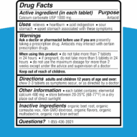 Clean Antacid Maximum Strength Chewable Tablets, Dye Free, 0% Artificial Additives, Calcium Carbonate Relief for Heartburn, Acid Indigestion, & Upset Stomach, Organic Berry Flavor, 72 Ct - Image 9