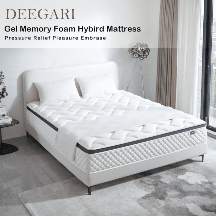Twin Mattress,10 Inch Twin Size Mattress in a Box,Gel Memory Foam and Innerspring Hybrid Mattress with Individual Pocket Spring for Motion Isolation,Pressure Relief,Medium Firm Feel - Image 3