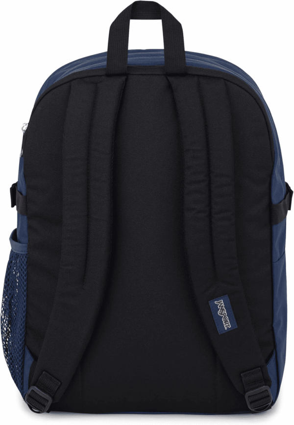 Main Campus Backpack - Travel or Work Backpack W 15-Inch Laptop Sleeve and Dual Water Bottle Pockets, Navy - Image 2