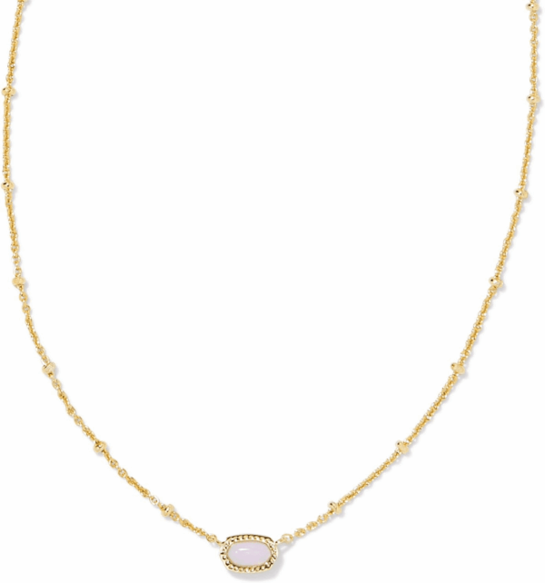 Mini Elisa 14K Gold-Plated Satellite Short Pendant Necklace, Fashion Jewelry for Women