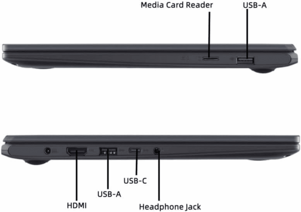 New Business & Student Laptop 14 Inch FHD Display Intel.Pentium N6000 Processor 4GB Memory 64GB Emmc Webcam Wi-Fi HDMI USB-C Touchpad up to 10 Hrs Long Battery Life Win 11 Home in S Mode Black - Image 6