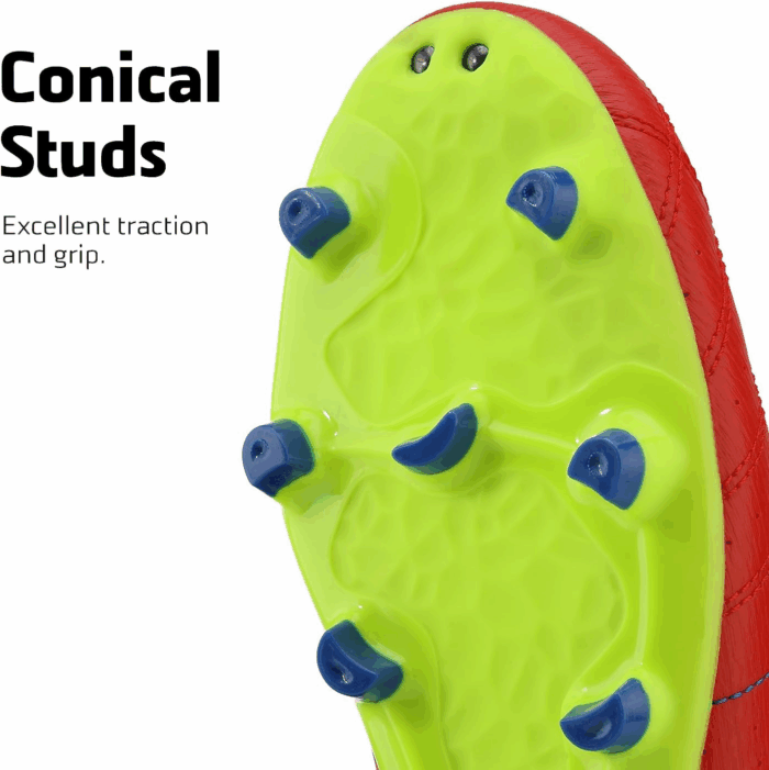 Mens Sport Flexible Athletic Lace up Light Weight Outdoor Cleats Football Soccer Shoes - Image 5