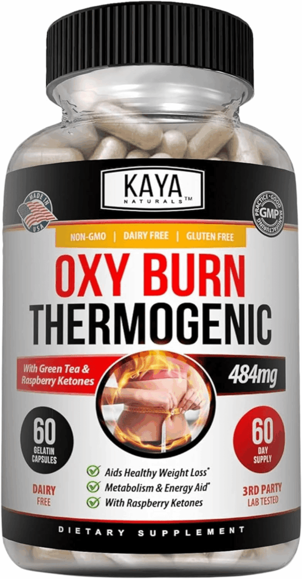 Supreme Fat Burner - Weight Loss Pills Women & Men - Appetite Suppressant Supplement - Powerful Thermogenic Diet Pills - Natural Energy Boost Oxy Burn 60 Count