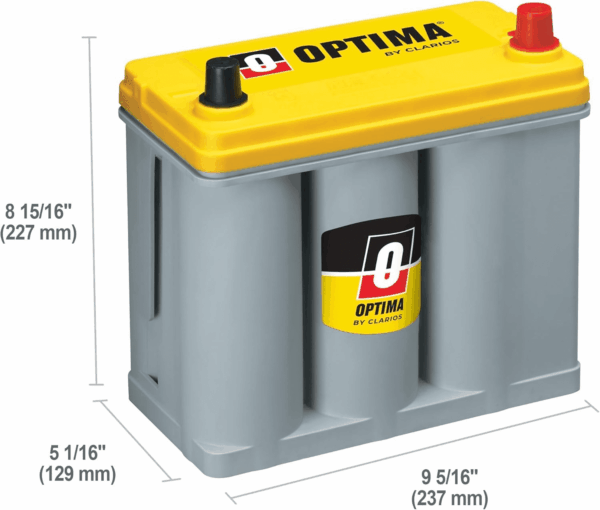 Batteries High Performance D51R Yellowtop Dual Purpose Sealed AGM Car, Truck and SUV Battery, 450 CCA, Maintenance Free, Versitile Mounting - Image 2