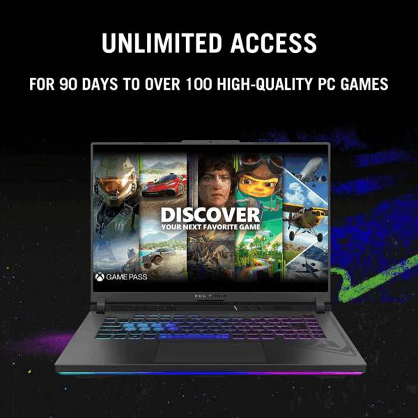 ROG Strix G16 Gaming Laptop, 165Hz Display, NVIDIA® Geforce RTX™ 4060, Intel Core I7-13650Hx, 16GB DDR5, 1TB Pcie Gen4 SSD, Wi-Fi 6E, Windows 11, G614JV-AS74 - Image 7
