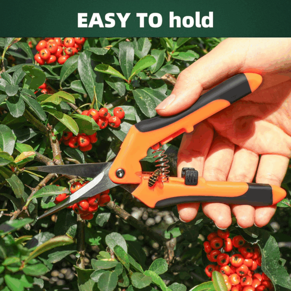 3-Pack Stainless Steel Pruning Shears, Pruning Snips and Clippers for Gardening - Image 6