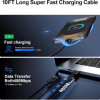 Super Fast Charger Type C, 25W USB C Wall Charger Fast Charging for Samsung Galaxy S25 Ultra/S25/S25+/S24+/S24 Ultra/S24/S24+/S23 Ultra/S22 Ultra/S21 Ultra with 10FT Long Type C Charger Cable 2Pack - Image 5