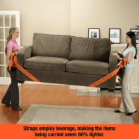 2-Person Lifting and Moving Straps - Lift, Move and Carry Furniture, Appliances, Mattresses or Any Item up to 800 Lbs. Safely and Easily like a Pro, Firehouse Red Special Edition - Image 3