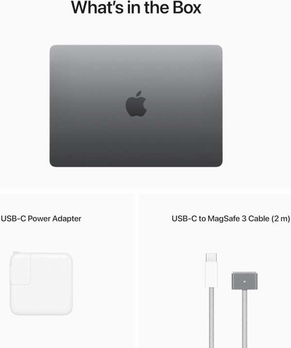 2022 Macbook Air Laptop with M2 Chip: Built for  Intelligence, 13.6-Inch Liquid Retina Display, 8GB RAM, 256GB SSD Storage, Backlit Keyboard, 1080P Facetime HD Camera; Space Gray - Image 7