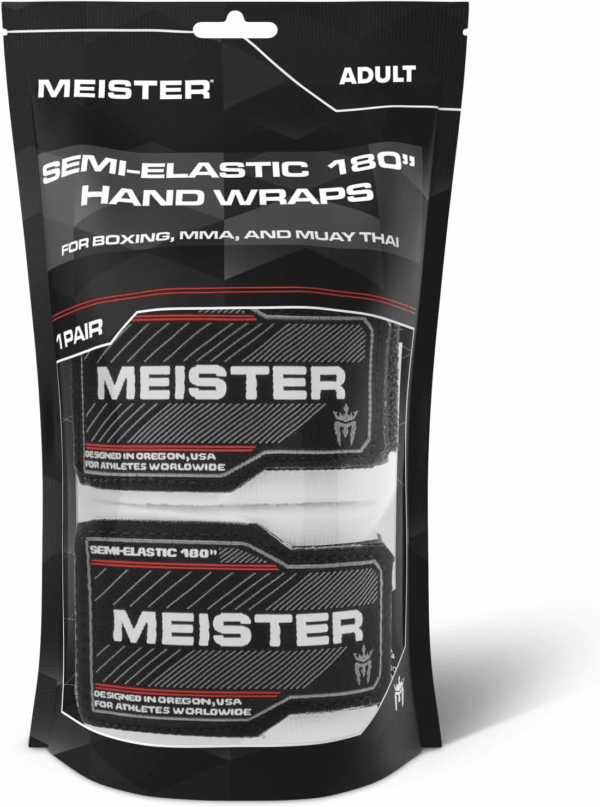 Adult 180" Semi-Elastic Hand Wraps for MMA & Boxing (Pair) - Image 3