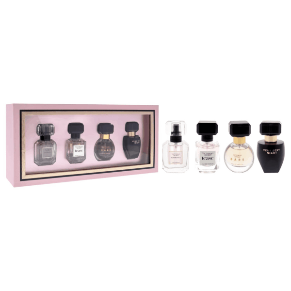 Fragrance Discovery Set for Women - 4 Pc Mini Gift Set with Bombshell, Tease, Bare, and Very Sexy Night EDP Sprays (0.25Oz Each) - Image 3
