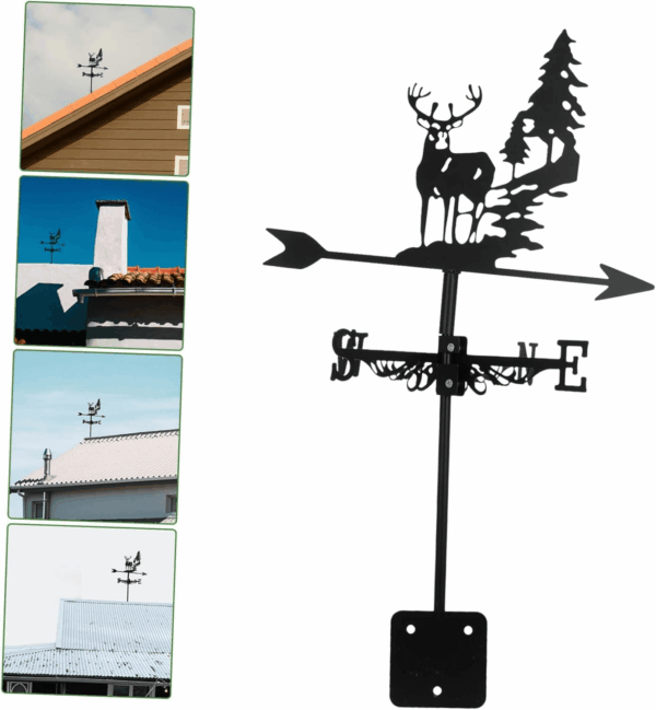 Weather Vane Decorative Roof Weather Vane for Outdoor Decor for Barns Gardens Patios and Rooftops Unique Wind Direction Indicator for Home - Image 8