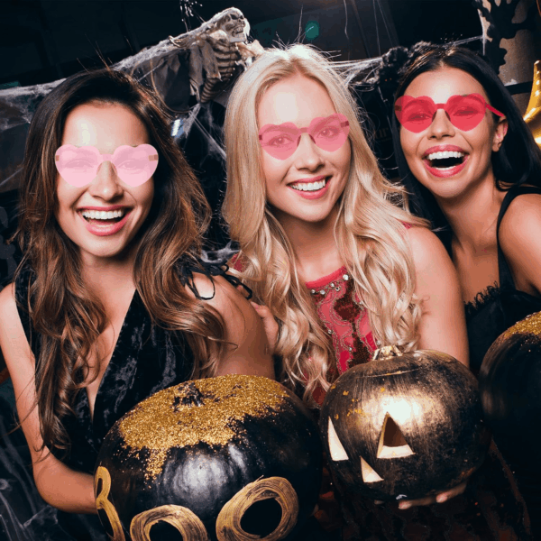Heart Shaped Party Glasses - 3 Pairs, Colorful Sunglasses - Image 6