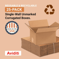 Corrugated Cardboard Box 9"L X 7"W X 5"H (Pack of 25), Cardboard Boxes Perfect for Moving, Storing, Packing & Shipping, Ideal for Small & Medium Items, Storage, and Mailing - Image 3