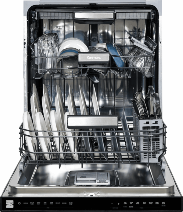 24" Built-In Stainless Steel Tub Dishwasher with Easyflex 3Rd Rack, Smartwash, Ultrawash Plus, Turbodry, Morespace plus Adjustable Rack, Energy Star Certified, White - Image 4
