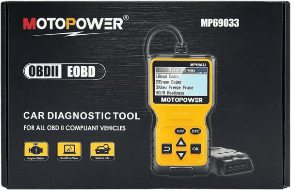MP69033 Car OBD2 Scanner Code Reader Engine Fault Scanner CAN Diagnostic Scan Tool for All OBD II Protocol Cars since 1996, Yellow - Image 9