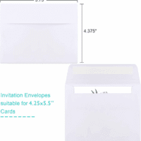 70 Packs Invitation Envelopes, A2 Envelopes White, Postcard Envelopes, Envelopes for 4.5X5.5 Cards, Envelopes for Invitations, Envelopes Self Seal for Photos RSVP, Greeting Cards - Image 2