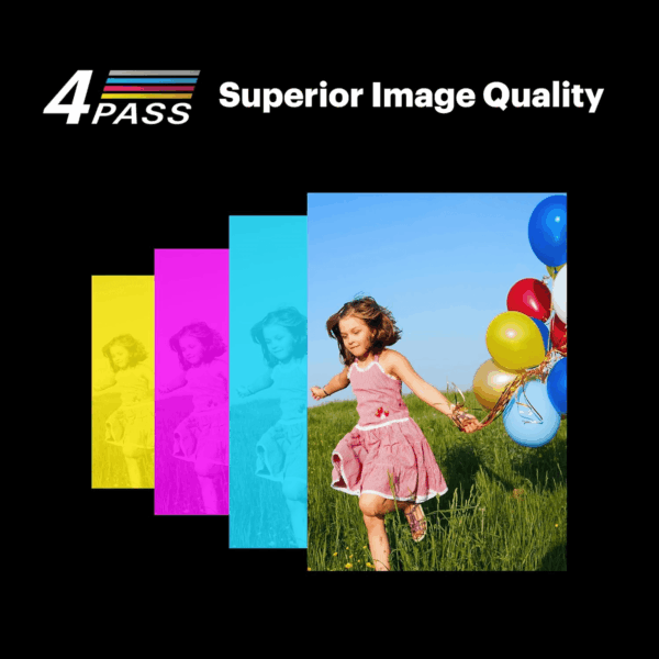 Mini Shot 3 Retro 4PASS 2-In-1 Instant Digital Camera and Photo Printer (3X3 Inches) + 60 Sheets Cartridge Bundle, White - Image 3