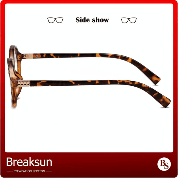 Fashion Oval Glasses for Women Men Retro round Tortoise Frame Blue Light Glasses Nerd Eyeglasses - Image 6