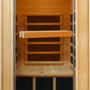 Sauna Home Sauna with Bluetooth & Reading Lighting,1 Person Infrared Sauna Spa Room with Foot Temperature Control,980W