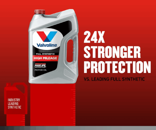 Full Synthetic High Mileage with Maxlife Technology 5W-20 Motor Oil 5 QT - Image 3