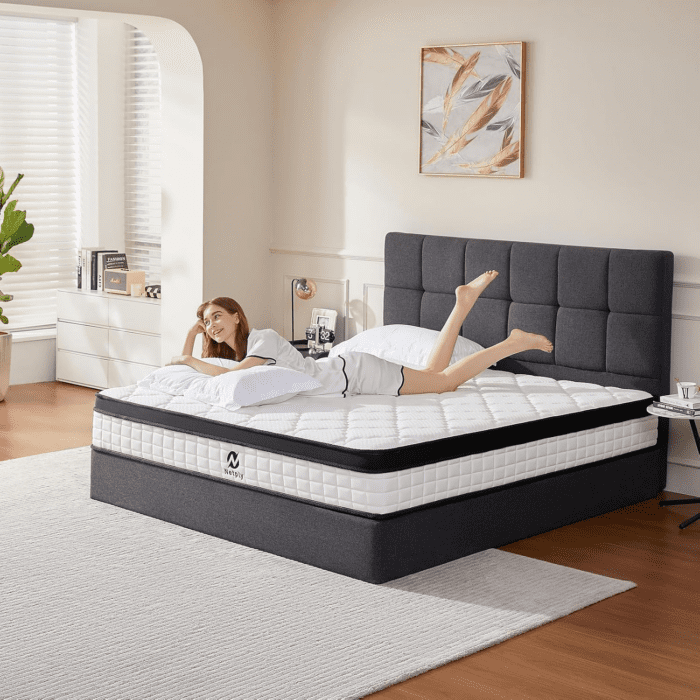 Full Size Mattress, 12 Inch Full Mattress in a Box, Hybrid Memory Foam & Individually Pocket Spring to Improve Sleep and Pain Relief, Medium Firmness, Certipur-Us Certified - Image 6