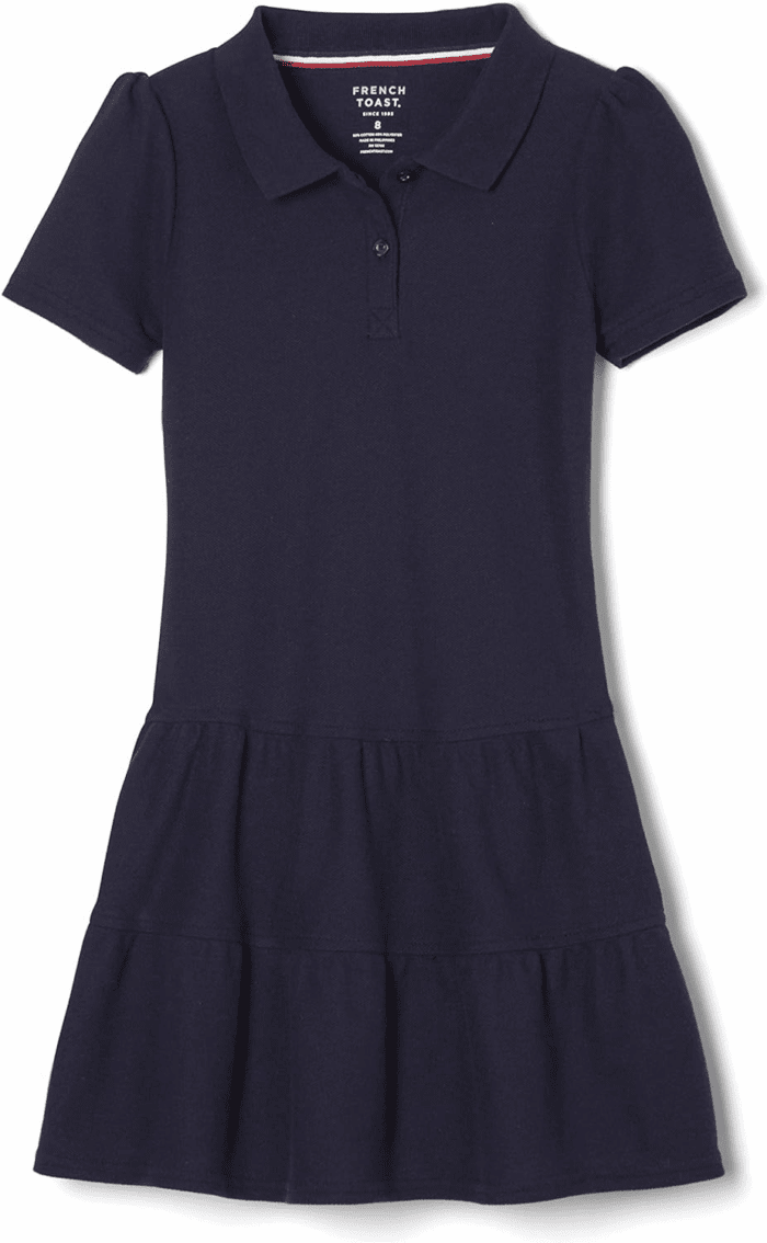 Girls' Ruffle Pique Polo Dress - Image 3