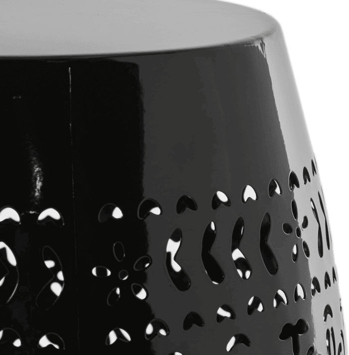 Ruby Outdoor 12" Iron Side Table, Black - Image 9