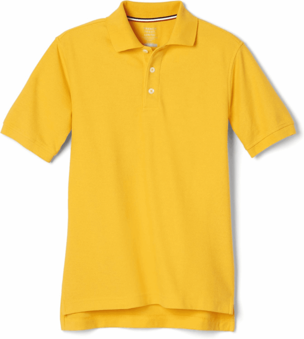 Boys Short Sleeve Pique Polo Uniform Shirt (Standard & Husky)