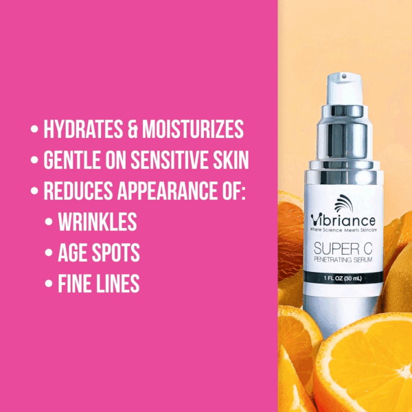 Super C Serum for Mature Skin, Made in USA, All-In-One Vitamin Formula Hydrates, Firms, Lifts, Smooths, Targets Age Spots, Wrinkles, 1 Fl Oz - Image 3