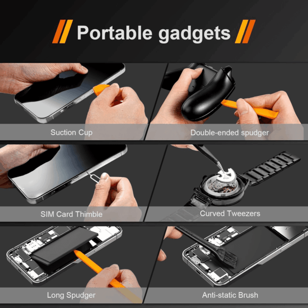 38Pcs Small Precision Screwdriver Set with Torx T5, T6, Y00, Mini Repair Tool Kit for Macbook, Computer, Laptop, Iphone, PS4 PS5, Xbox, Switch, Eyeglasses, Watch, Ring Doorbell, Electronic, Etc - Image 3