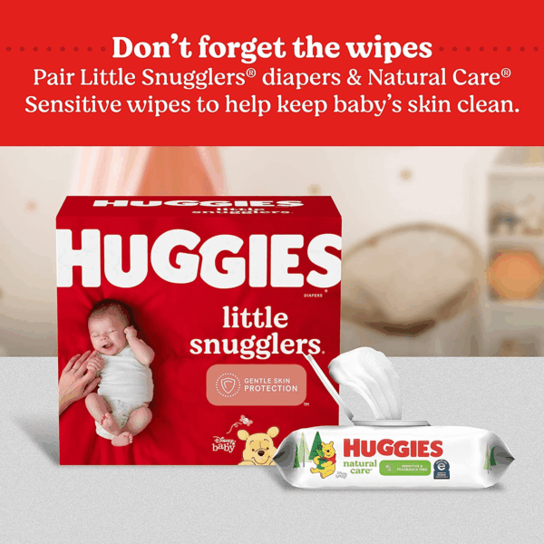 Little Snugglers Baby Diapers, Size Newborn (Up to 10 Lbs), 31 Ct, Newborn Diapers (Pack of 2) - Image 6