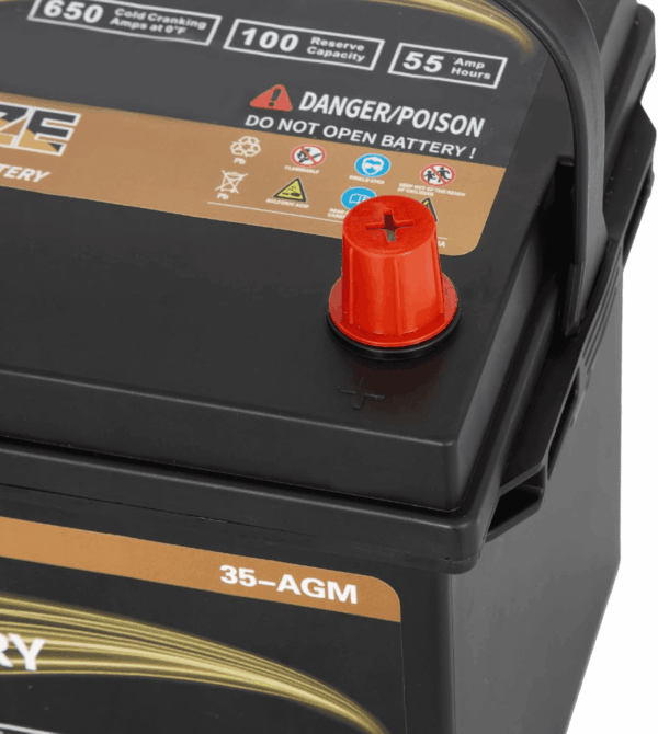 Platinum AGM Battery BCI Group 35 Automotive Battery, 100RC, 650CCA, 36 Months Warranty - Image 3