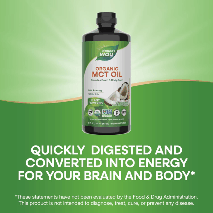 Organic MCT Oil, 30 Fl Oz, Brain and Body Fuel from Coconuts*, C8 Caprylic Acid and C10 Capric Acid, Keto and Paleo Certified, Organic, Non-Gmo Project Verified (Packaging May Vary) - Image 4