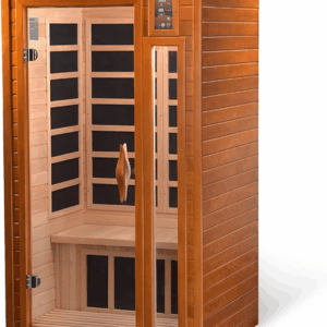 2-Person Home Sauna with Infrared Lighting and Integrated Speakers, Barcelona - Personal Indoor Luxury Spa for House and Gym