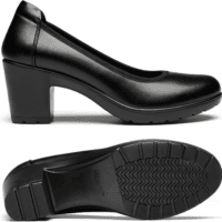 Women'S Chunky Closed Toe Low Block Heels Work Pumps Comfortable round Toe Dress Wedding Shoes - Image 4