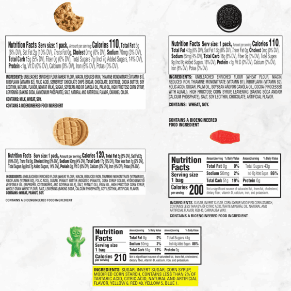 OREO, CHIPS AHOY!, Nutter Butter, SOUR PATCH KIDS & SWEDISH FISH Cookies & Candy Variety Pack, 40 Snack Packs - Image 7