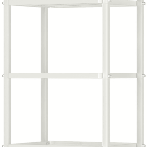 5-Wire Standing Storage Shelves, Metal Shelving Unit Pantry Rack for Laundry Kitchen Bathroom Organizer(White)