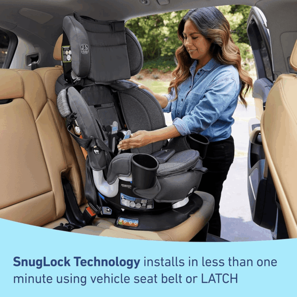 Turn2Me 3-In-1 Convertible Car Seat, Rotating Seat Feature, with Rear-Facing, Forward-Facing and Highback Booster Options in Cambridge - Image 3