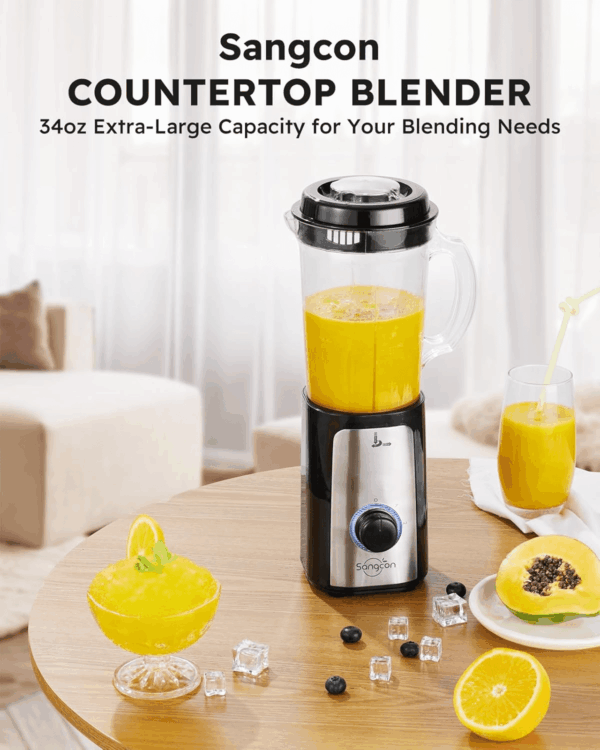 5 in 1 Blender and Food Processor Combo for Kitchen, Small Electric Food Chopper for Meat and Vegetable, 350W High Speed Blenders with 2 Speeds and Pulse for Smoothies and Shakes - Image 2
