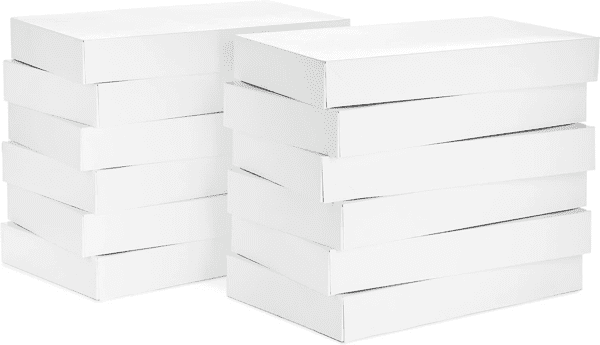 Xlarge Gift Boxes with Lids (12 Robe Boxes, White) for Birthdays, Graduations, Christmas, Weddings, Bridal Showers - Image 4