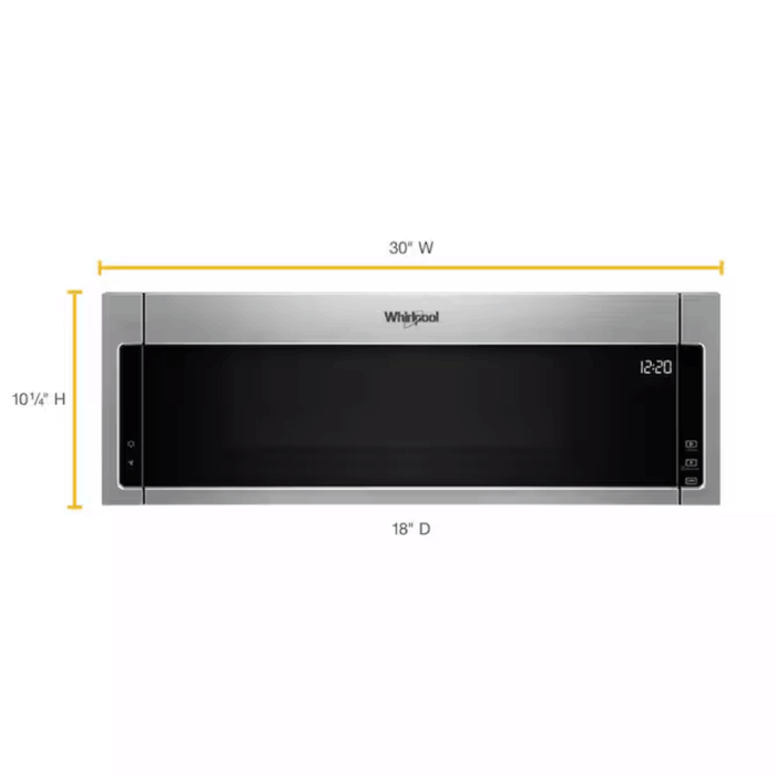 1.1-Cu Ft Low Profile 30-In Over-The-Range Microwave ( Stainless Steel ) - Image 3