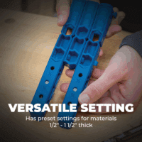 Durable Pocket-Hole Jig 320 with Classic 2 Inch Face Clamp - Includes Wood Clamps for Woodworking & Tight Spaces - for Materials 1/2 Inch to 1 1/2 Inch Thick - Image 6