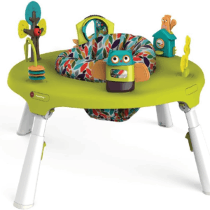 Portaplay Baby Activity Center: Development Focused Toys. Foldable, Portable, and Transforms to a Play Table, Unisex (Forest Friends)