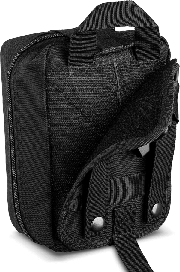 Premium IFAK Kit Trauma Pack | HSA/FSA Approved | Fully Stocked MOLLE Pouch W/Cat Tourniquet, Hyfin Chest Seal, & Israeli Bandage | Trauma Kit for Gunshot, Bleeding, Major Wound Care (Black) - Image 8
