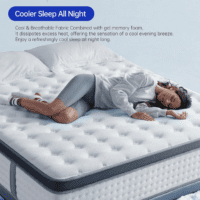 Quueen Size Mattress,14 Inch Queen Mattress in a Box,Superior Hybrid Mattress with Gel Memory Foam or Lumbar Support ,100 Night Trial,Maximum Support,Pressure Relief,Zoned Support Spring, Medium Firm - Image 7