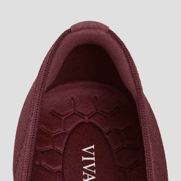 Francesca Women'S Loafers, Waterproof Round-Toe Platform Chunky Heel Loafers Bordeaux - Image 3