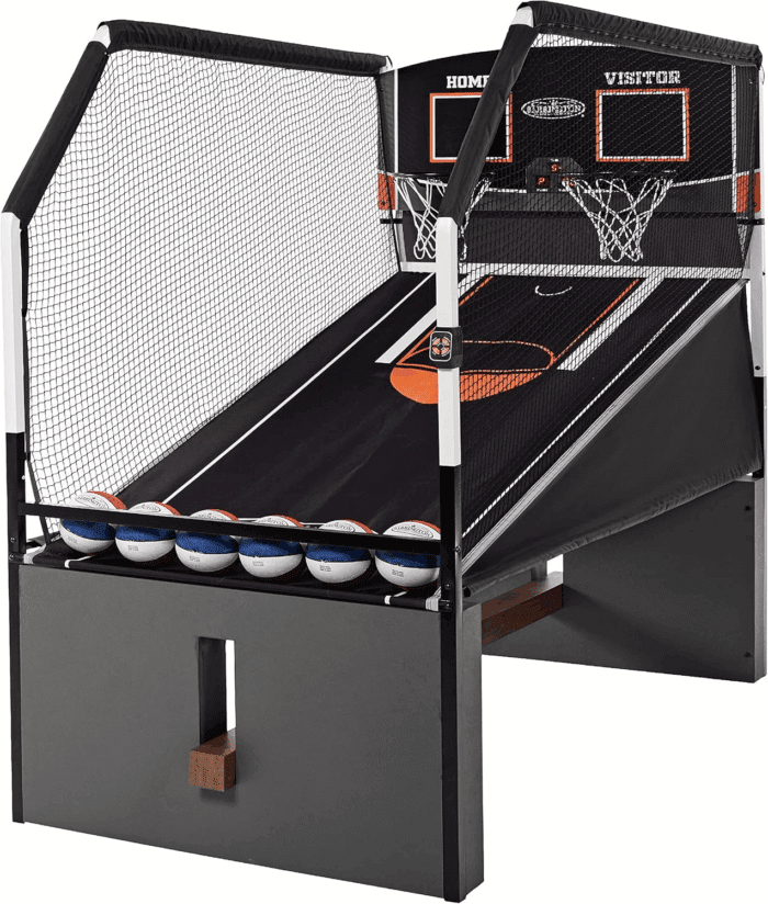 Barrington Urban Arcade Basketball Game Indoor Dual Shot, 6 Balls Included, Pop off with the Perfect Indoor Electronic Basketball Game