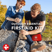 Mini First Aid Kit, 100 Pieces Water-Resistant Hard Shell Small Case - Perfect for Travel, Outdoor, Home, Office, Camping, Hiking, Car (Red) - Image 6